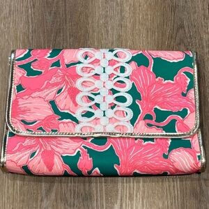 NWOT Lilly Pulitzer Clutch Lilly Pulitzer Envelope Pouch Kelly Green